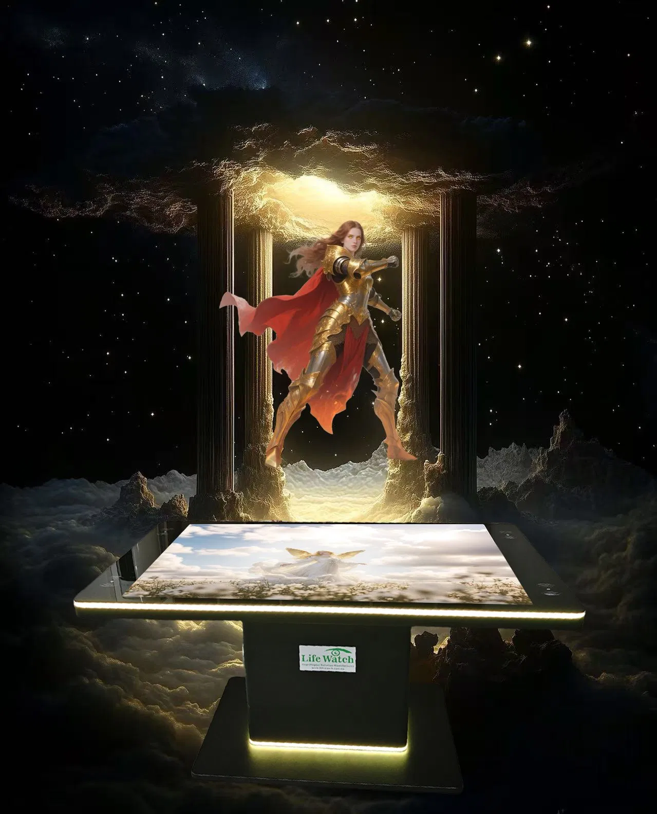 43-49-55-65-75-85-86inch Android Windows Waterproof Light Strip Wireless Charging NFC Coin Cash Dispenser Touch LCD Table