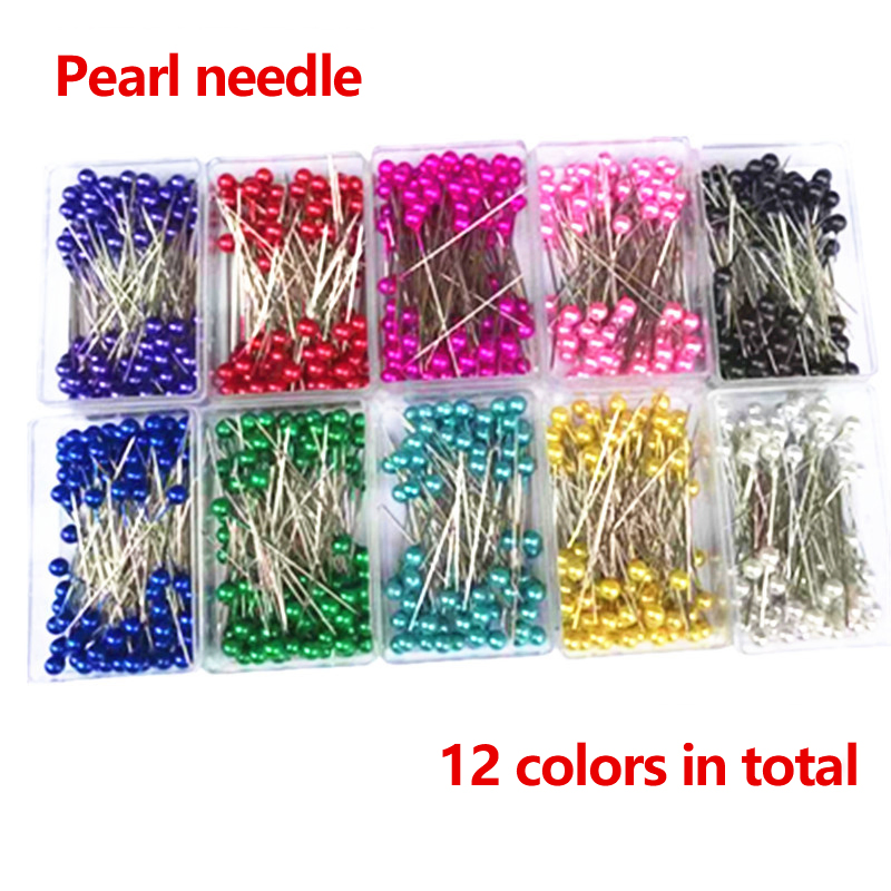 Colorful 100PCS Matt or Light Pearl Pin Box
