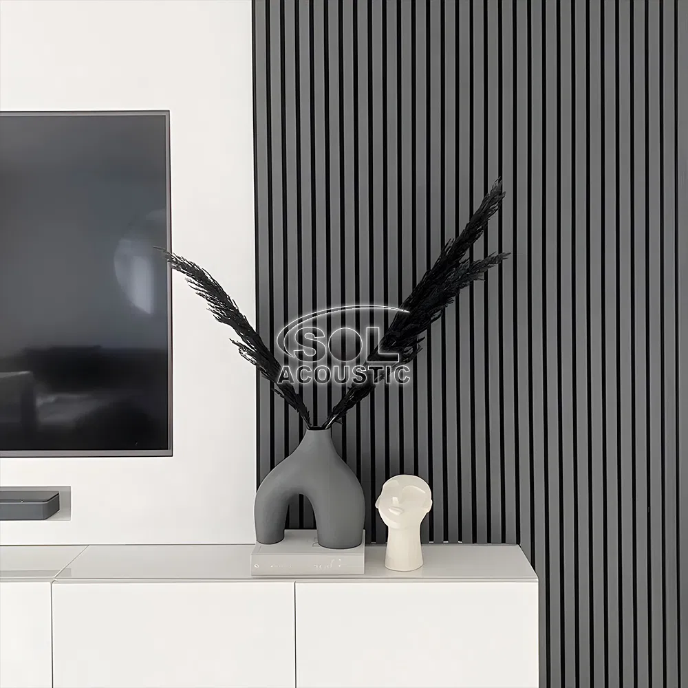 Sol Acoustic Wooden Slat Panels Slatted Pet Board for Hotel Living Room