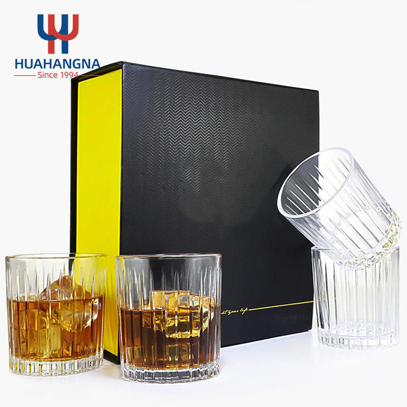 Decompression Old Fashioned Spinning Glass Tumbler Rotatable Whisky Glasses Crystal Whiskey Glasses