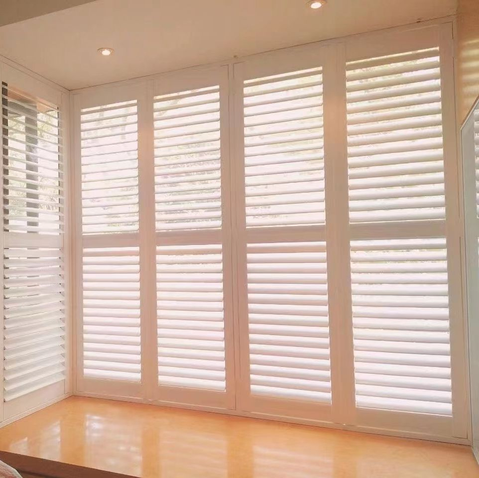 Australia England Movable Bi Fold Sliding Plantation Windows Shutters
