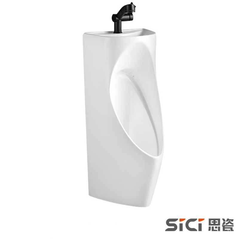 Modern Toilet Sink Urinal with Gravity Flushing and Integrated Sensor