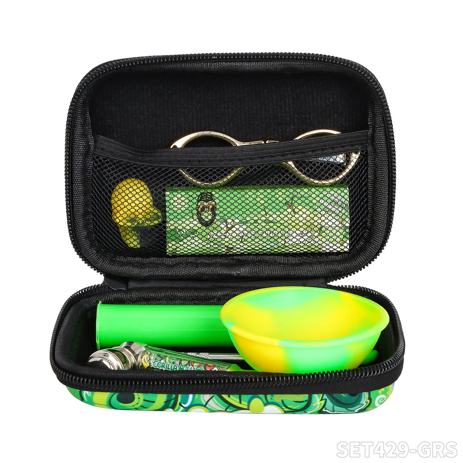 Cookies Brand Cigarette Set Contains Cigarette Case + Smoke Grinder +78mm Roll Paper