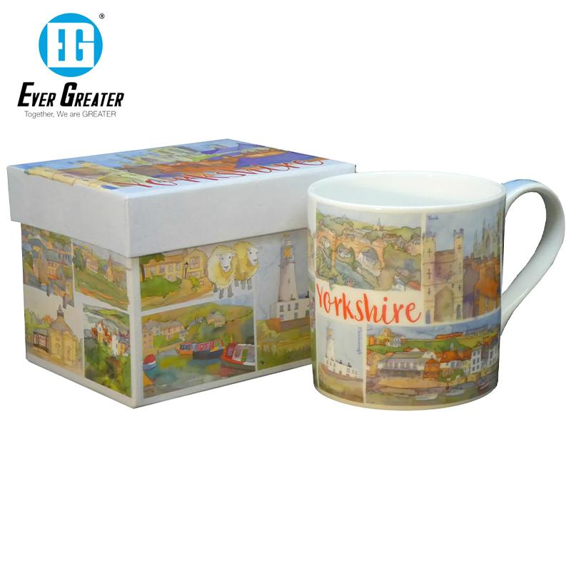 Керамическая кружка с индивидуальным дизайном и принтом