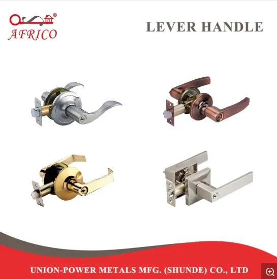 Zinc Alloy Steel Tubular Lever Knob Lockset Door Lock Hardware for Passage Door