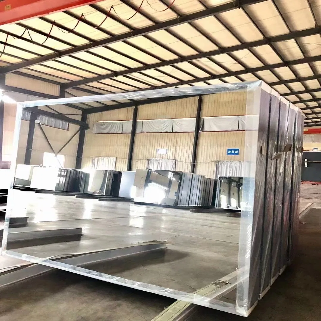 Decorative 3mm 4mm Beveled Edge Frameless Aluminium Mirror for Interior Wall Design