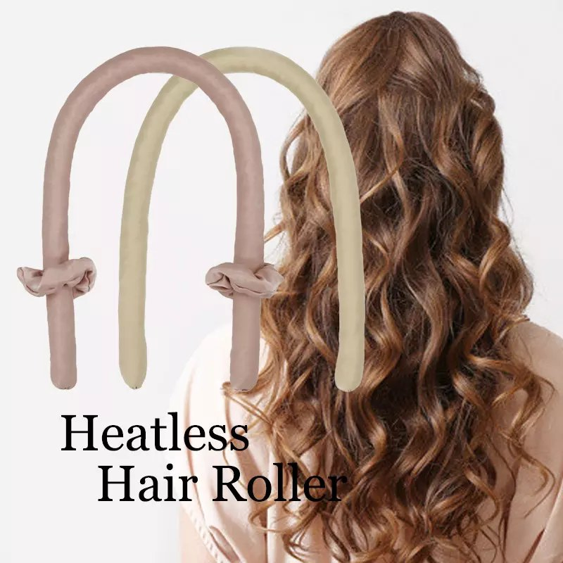 Lazy Without Heat Private Label 2021automatic Rotating Silk Heatless Hair Curler