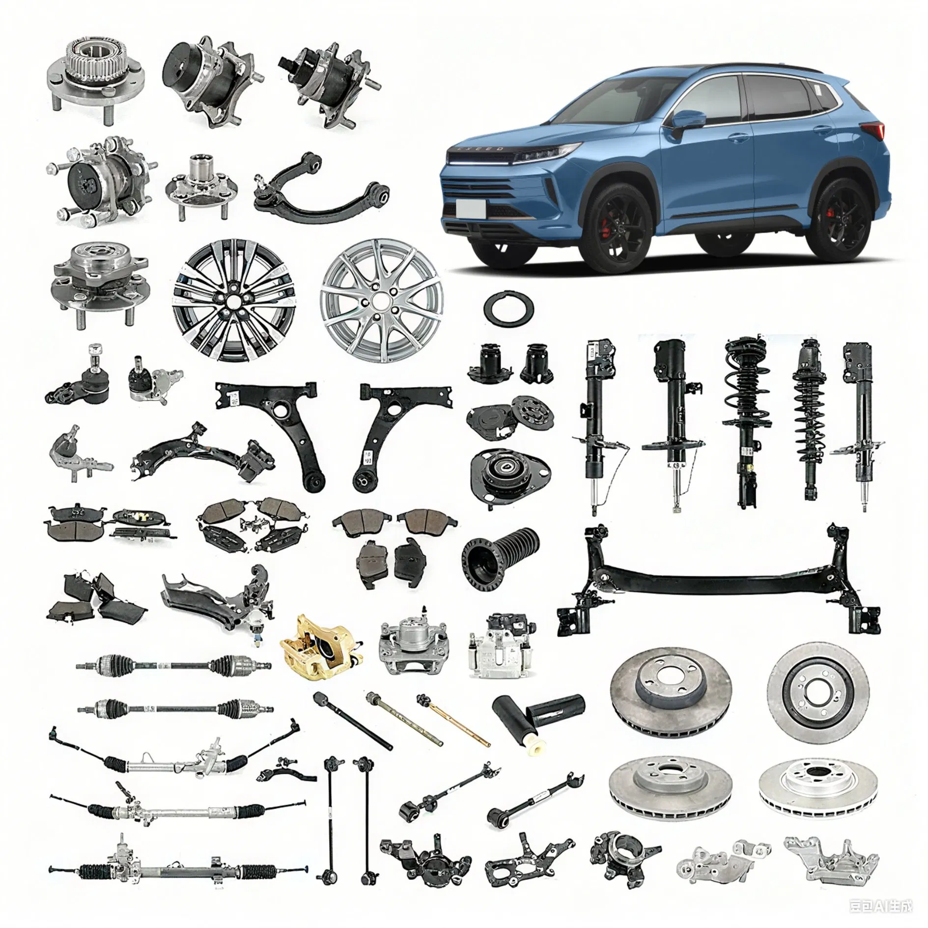 Автозапчасти для китайских автомобилей Changan, Geely, Haval, JAC, BYD, Chery, Jetour