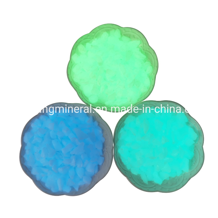 Glow in The Dark Natural Stone Glow Stones Luminous Stone for Paving