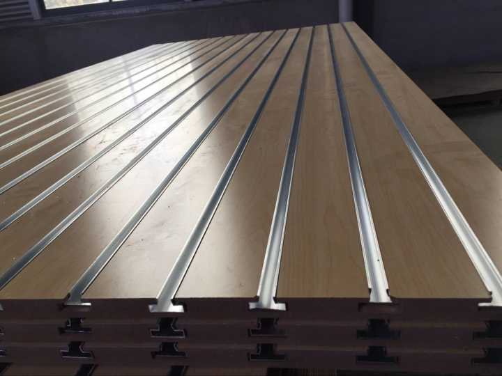 Melamine Coated Slots MDF Board for Shop or Supermarket Wall