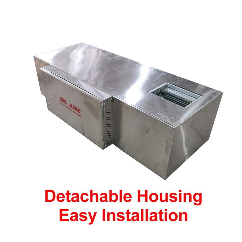 Space - Saving Extractor Hood with Hood Type Electrostatic Precipitator for Commercial Kitchen