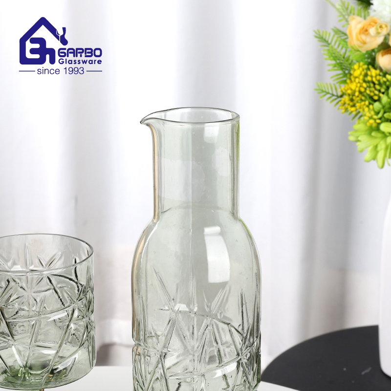 1170ml New High-End Handmade Elegant Spray Color Glass Decanter Water Jug
