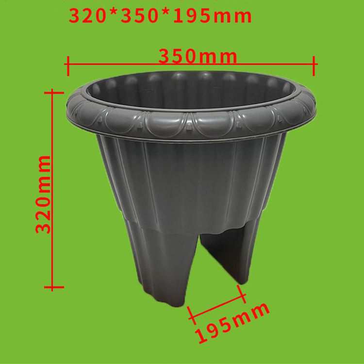 Горшок пластиковый прямоугольный большой смола для балкона