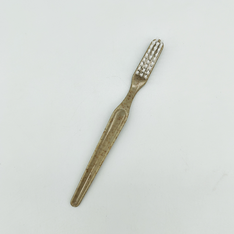 Cheapest Disposable Hotel Amenities Wheat Straw Toothbrush with Cap