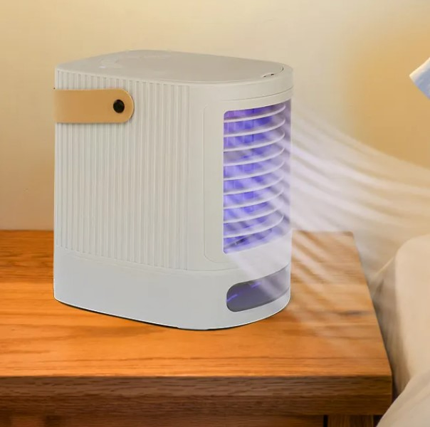 Mini Portable Hand Held Desk Rechargeable Air Conditioner Humidification Cooler Mini Bed Fan Bed Desk Top Fans