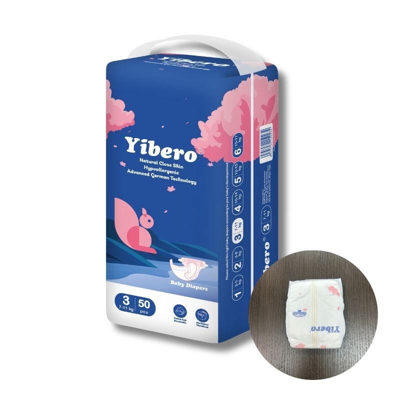 Детские подгузники Yibero OEM с индивидуальным дизайном
