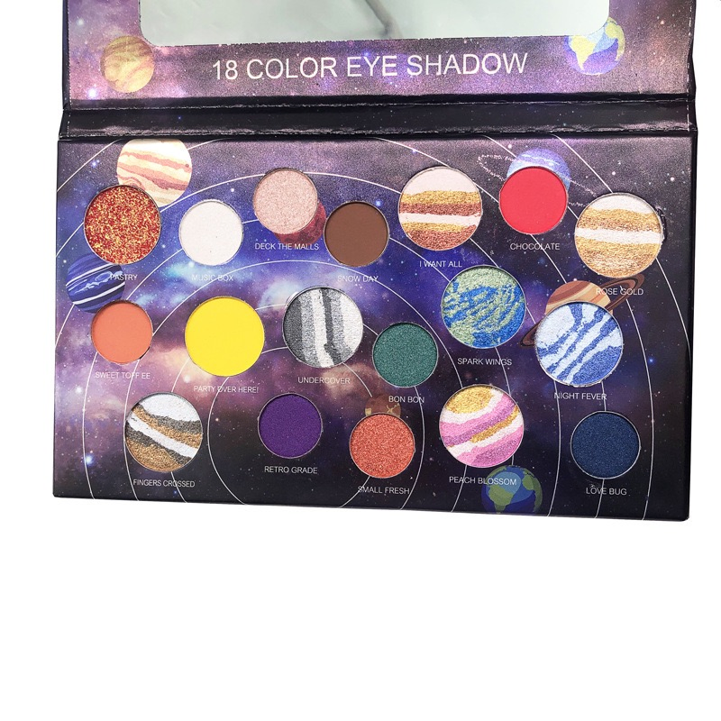 New Spot Solar System 18 Color Eyeshadow Pearlescent Anti-Level Price Eyeshadow Palette
