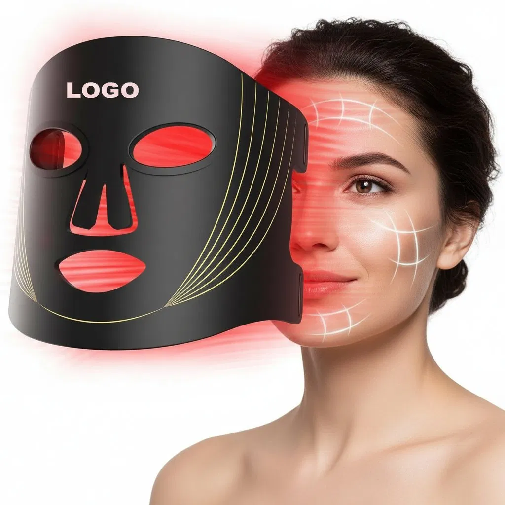 4 Light Modes with 850nm Mask Infrared Red LED Light Therapy Mask