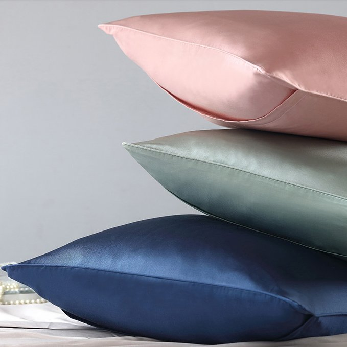 100% Satin Polyester Pillow Case Gift Box for Silk Pillowcase 19mm Silk Pure Pillowcase