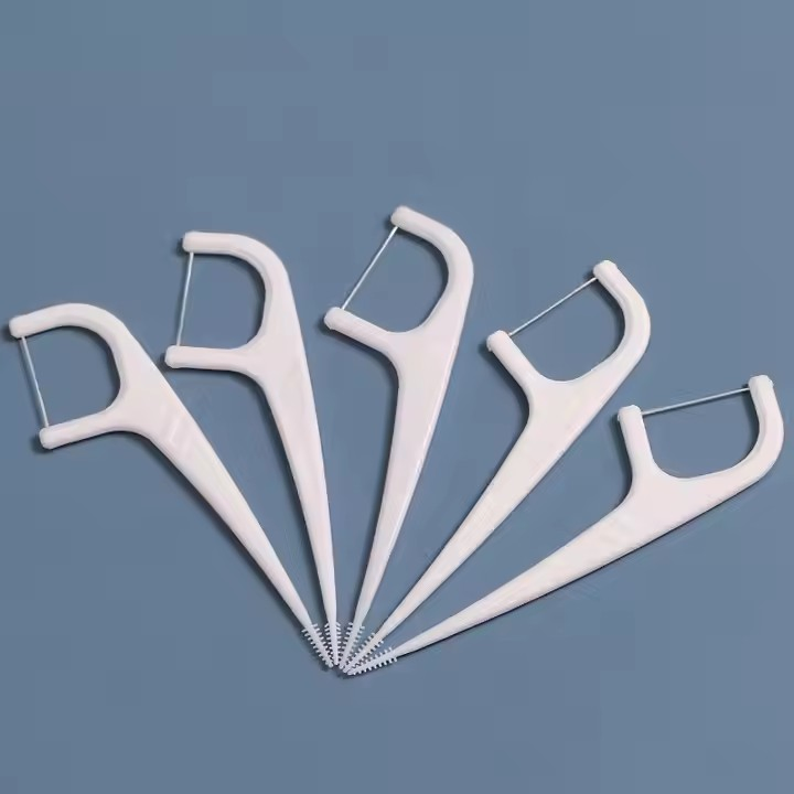 Wholesale High Quality 50PCS Flosser in Box Custom Toothpick Dental Floss Pick