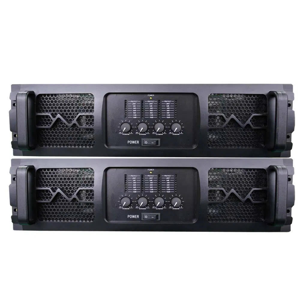 3u 4*1200W Class H 4 Channel Stereo Sound System Professional Audio Amplifier