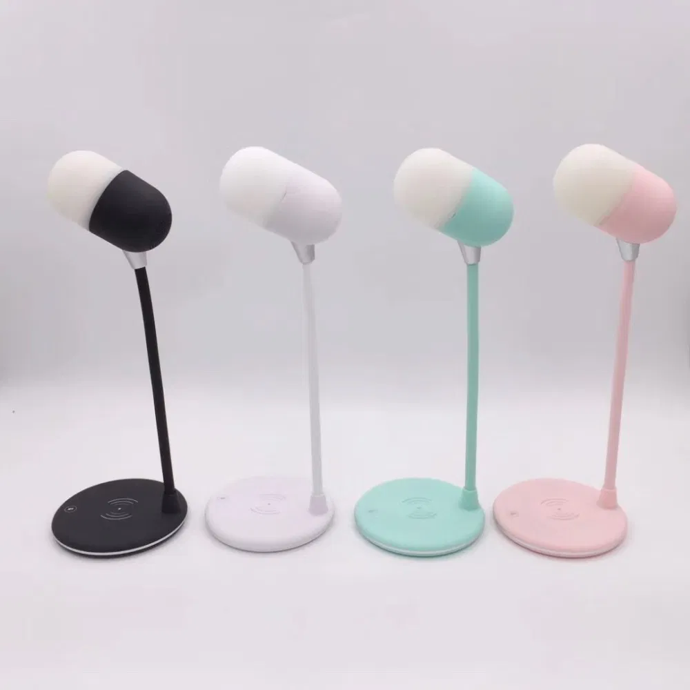 Умная лампа с Bluetooth-колонкой и беспроводной зарядкой