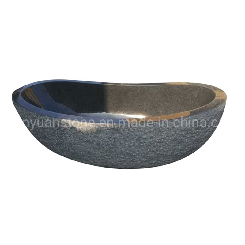 Natural Stone G654 Dark Grey Granite Bathtub for Home Hotel Bathroom