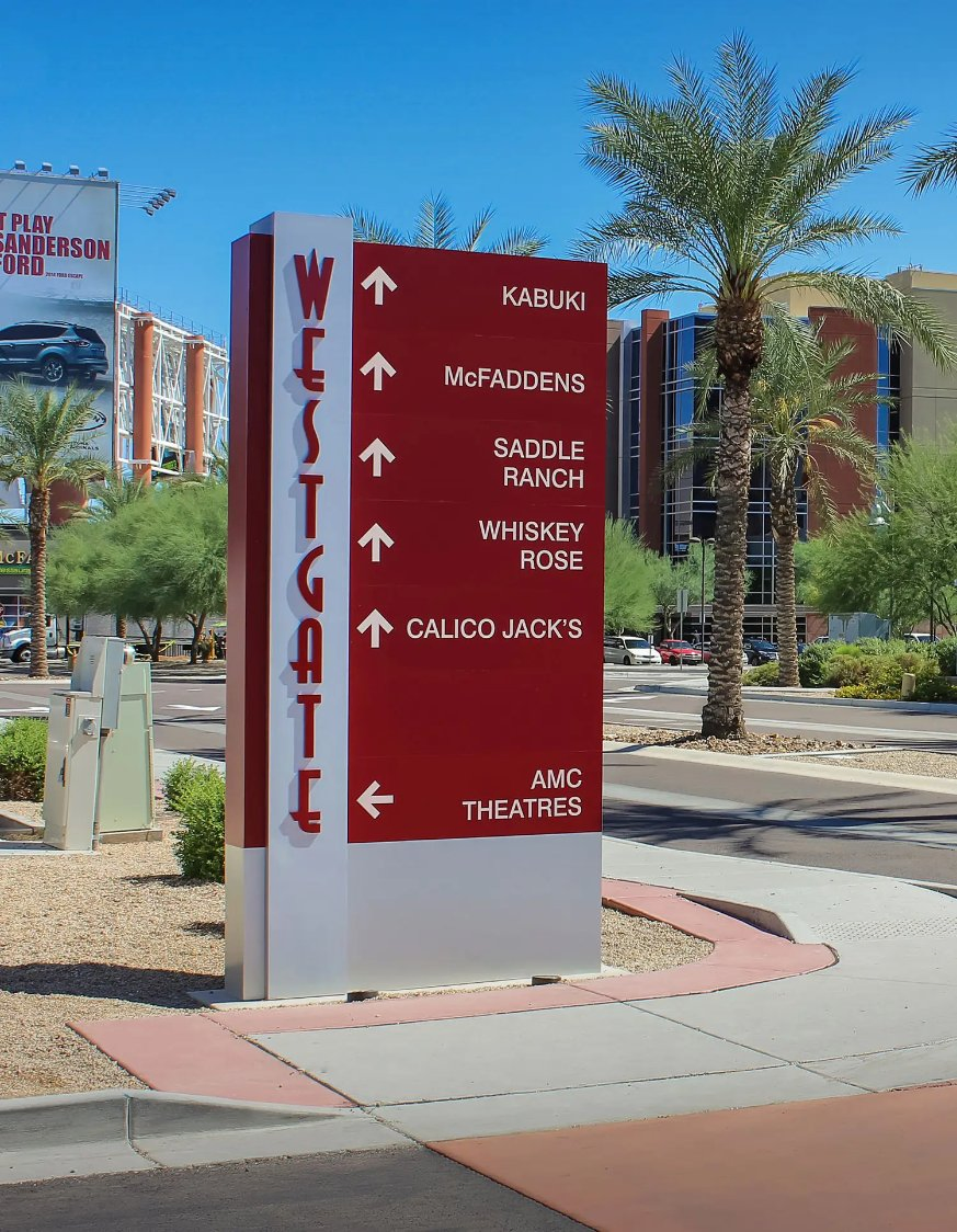 Custom Commercial Pylon Sign Outdoor Illuminated Wayfinding Pylon Signage Petrol Station Gas Station Totem Sign