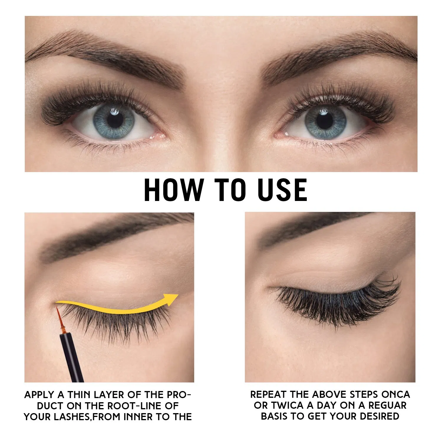 2023 Biotin Peptide Keratin Oil Free Eye Lash Growth Extension Eyelashes Grow Vegan Private Label Eyelash Serum