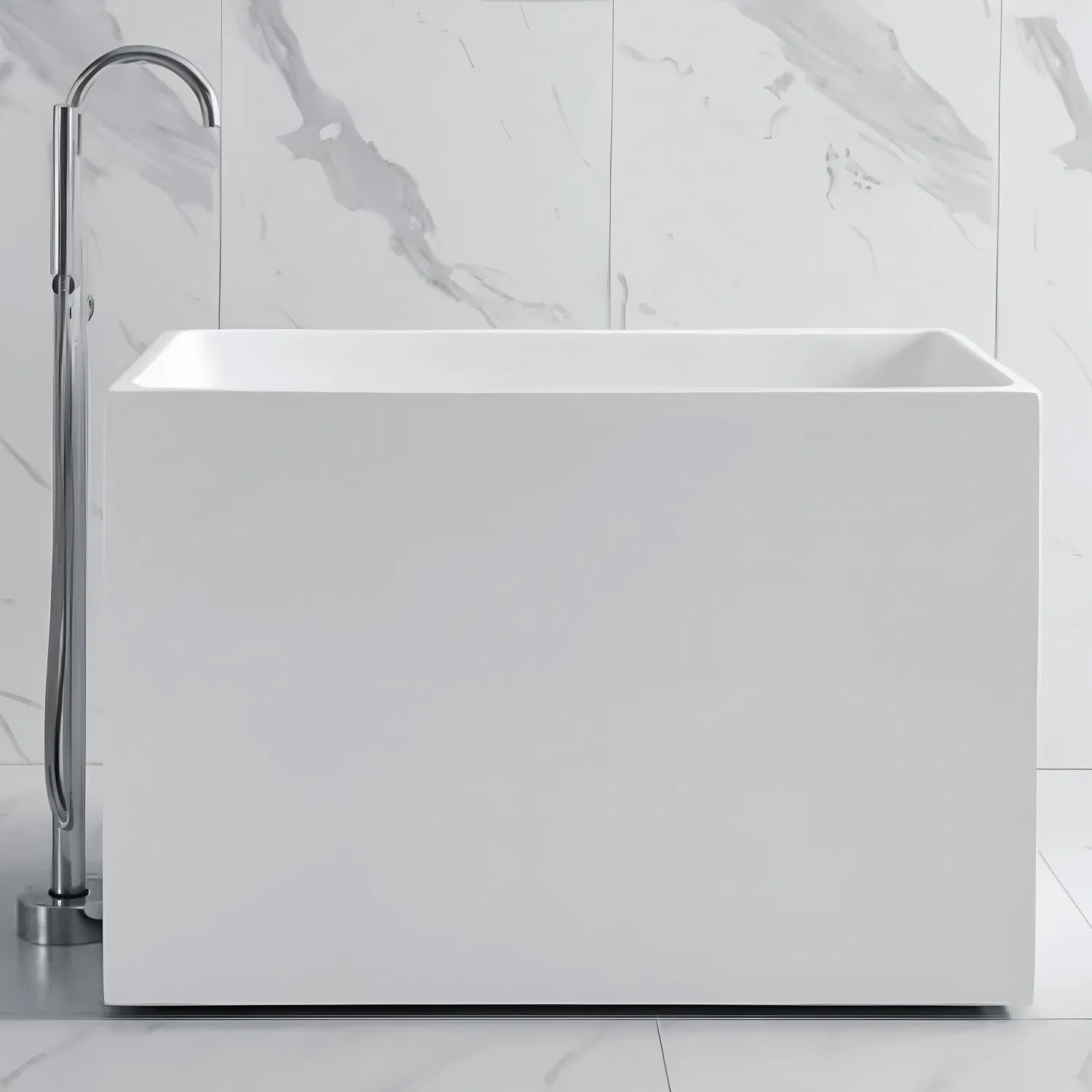 Угловая акриловая ванна с гидромассажем