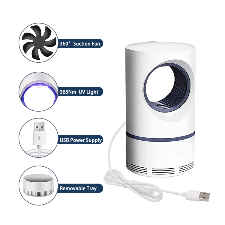 Non-Toxic USB Aairflow Mosquito Killing Lamp