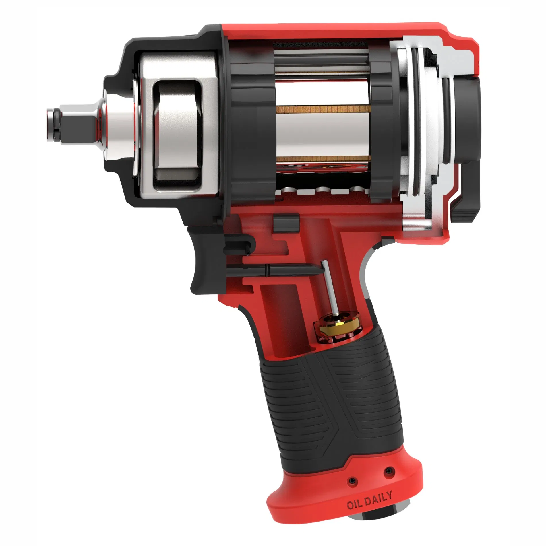 Пневматический гайковерт Puffer Tools 1/2 дюйма, 1400 Н·м