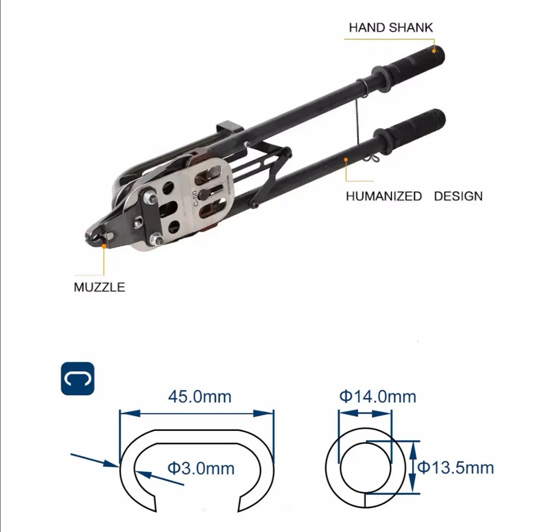 Hand Tool Hog Ring Pliers C-50 for Hog Rings