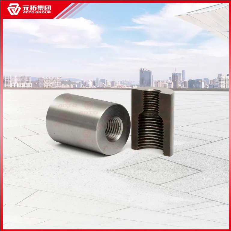 Adto Mechanical Parallel Thread Transition Rebar Coupler in Construction Sites