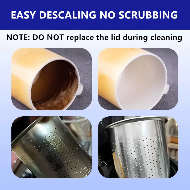 Food-Grade Porcelain Teapots Glassware Household Stain Removal Cleaning Effervescent Descaling Tablets