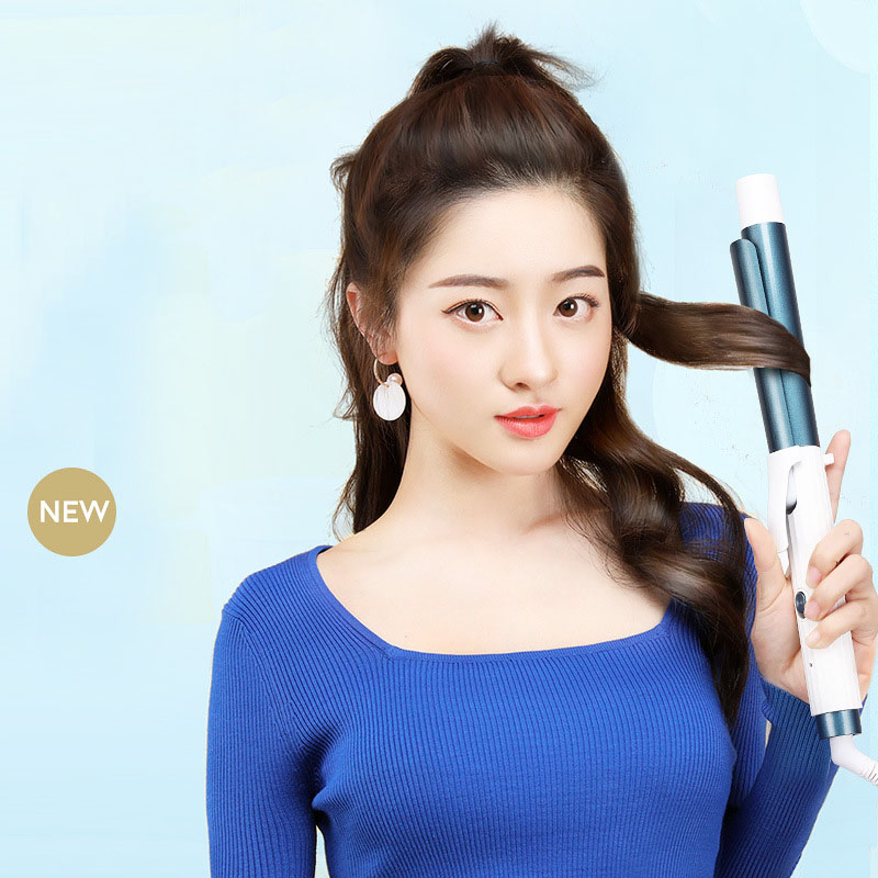 Professional Temperature Magic Hair Straight and Crimping Iron Rotating Hair Waver Curler for Long Hair Curling