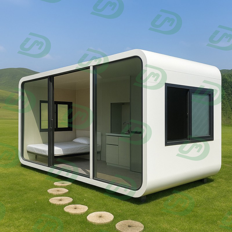 Smooth Appearance Modern Luxury Prefabricated Apple Cabin Sleeping Pod