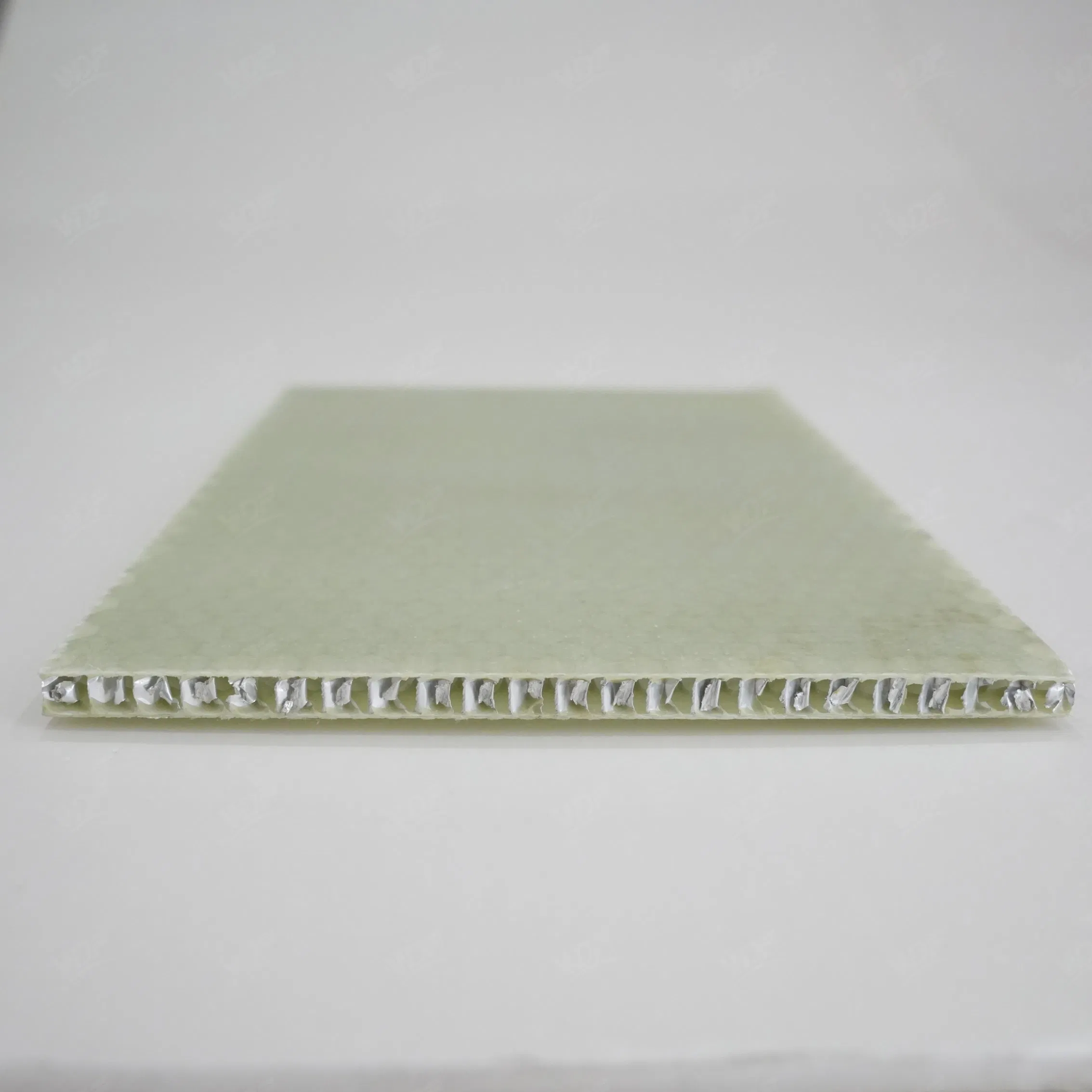 High - Strength Light Green FRP Sandwich Panel with Aluminum Honeycomb Ideal for Temporary Building Floors