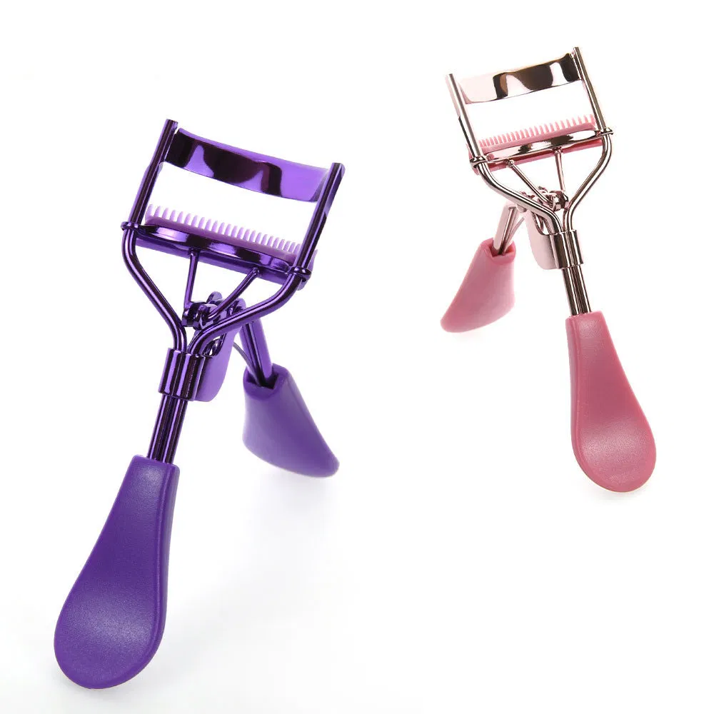 Colorful Plastic Handle Stainless Steel Eyelash Curler Stainless Steel Beauty Eye Lash Eyelashes Tools