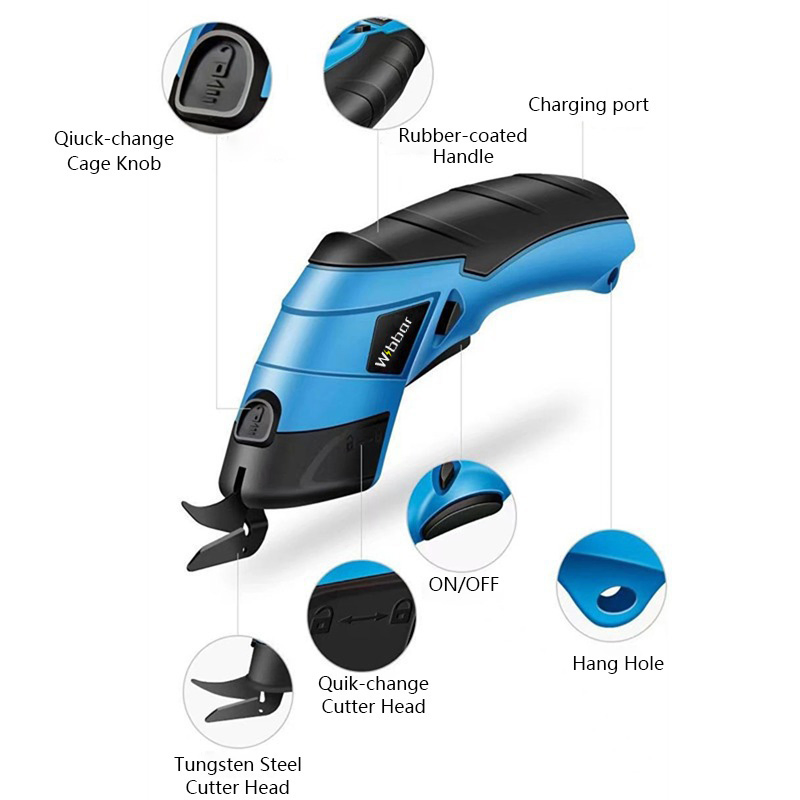 Электрические ножницы для ткани Power Portable