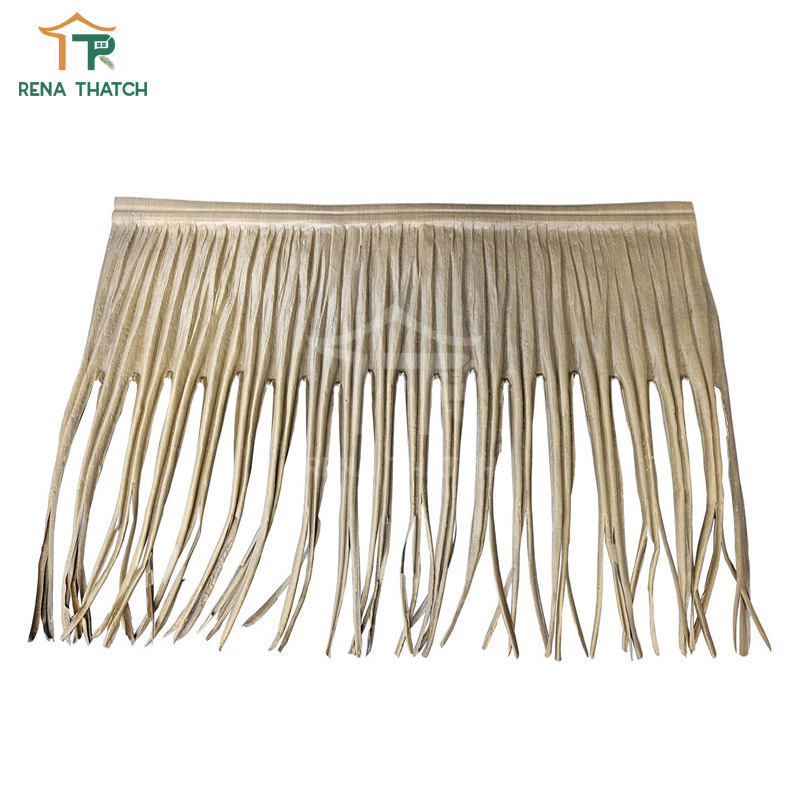 Water Resistant Emulation Artificial Palm Leaf Thatch Roof Synthetic Plastic Palm