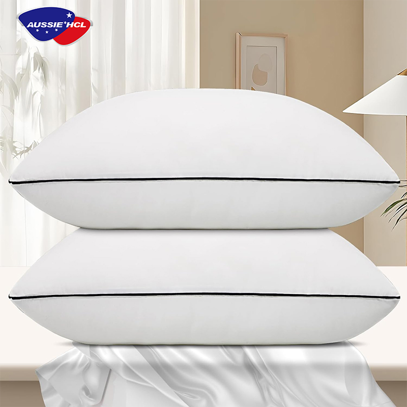 3D Polyester Soft Fiber Microfiber Bed Soft Neck Pillow for Home Hotel