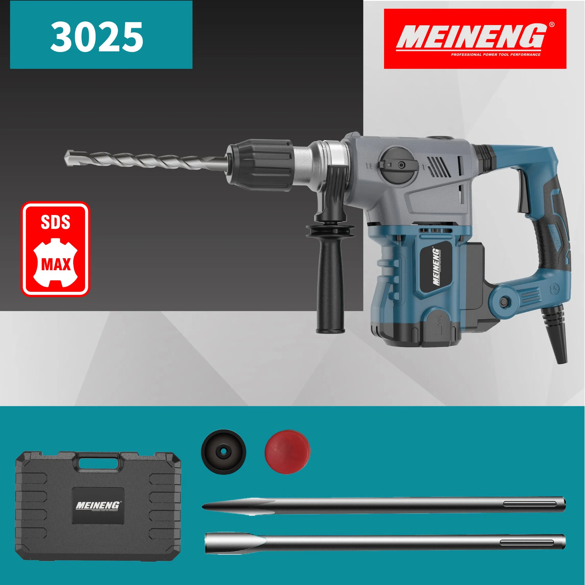 Powerful 3025 Rotary Hammer for Heavy-Duty Demolition and Drilling