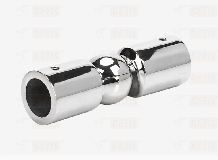 Factory Price Bathroom Shower-Enclosure Hardware Pipe Patch Fitting 304-Stainless-Steel Adjustable Swiveling Header Bar Tube Bracket Pipe Connector