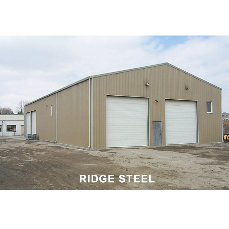 Steel Structural Prefabricated Metal Framework Fast Install Storage Shed