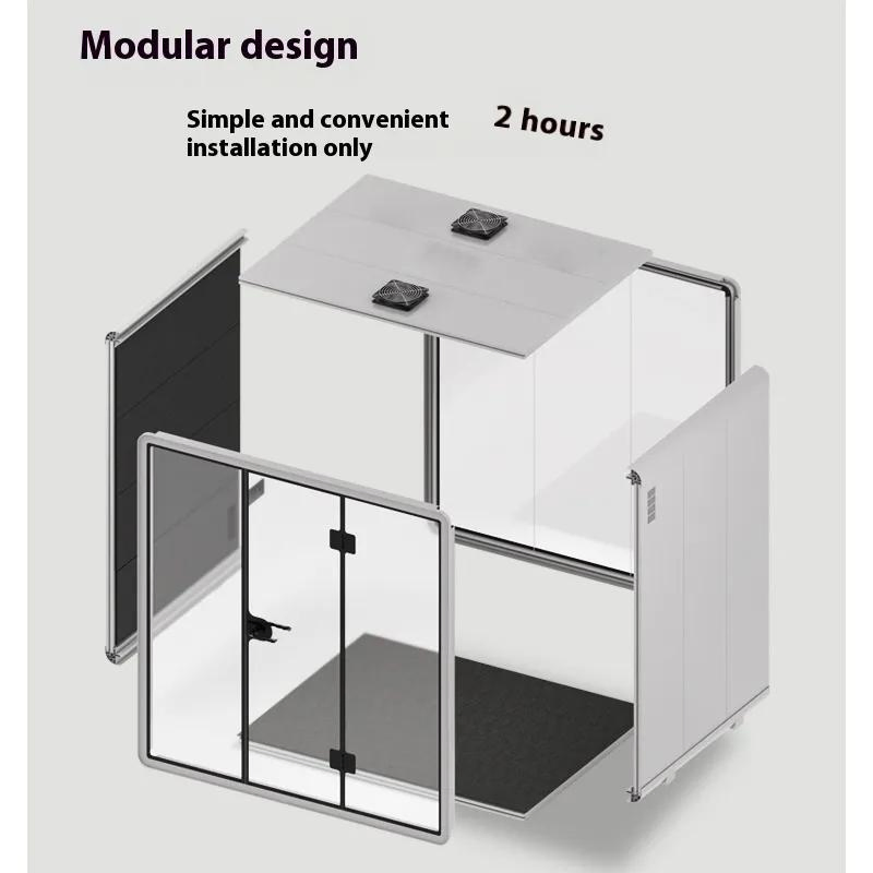 Modern Acoustic Soundproof Booth for Home Office and Meeting Spaces