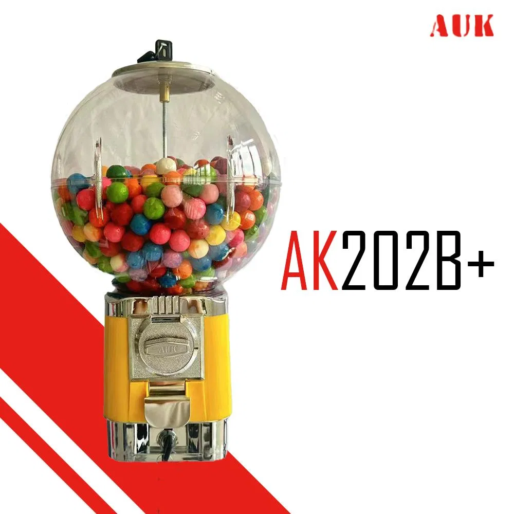 Ak202b+ Auk Vending 300mm PC Globe Capsule Vending Machine/ Gumball Vending Machine with Coin Drawer