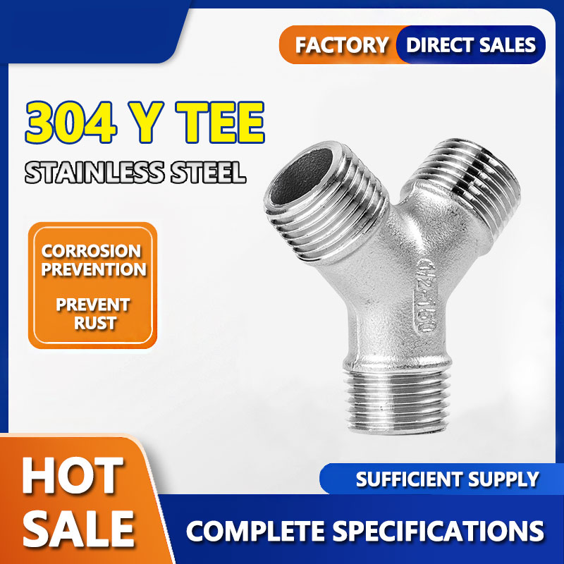 Customizable Production Stainless Steel Pipe Fitting Y Tee
