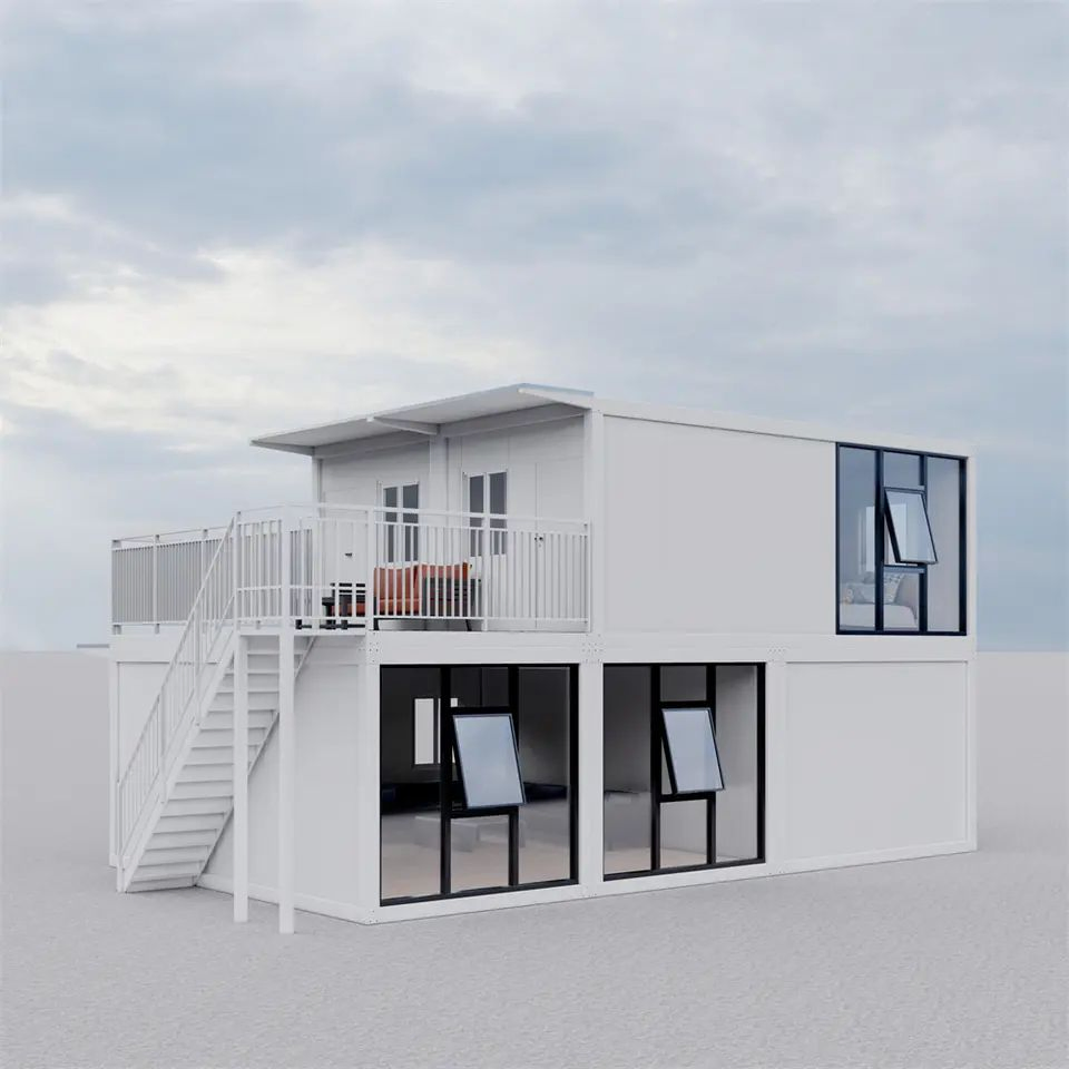 20FT Quick Assembly Customized Design Villa Apartment Container House China Modular Removable Container Storage Garage Home