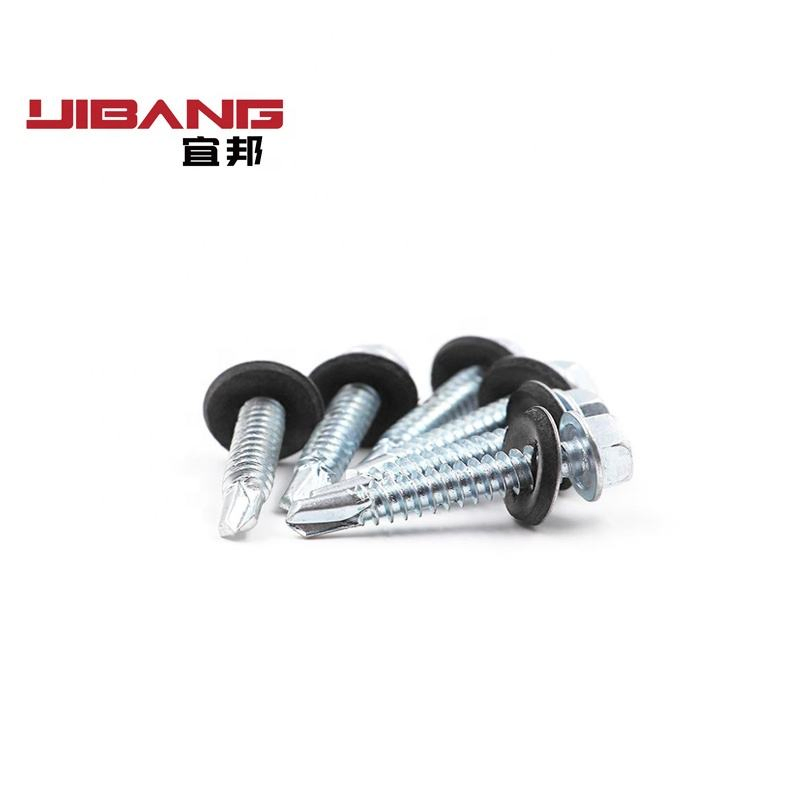 Carbon Steel Hex Washer Head Self Drilling Screws Self Tapping Self-Tapping Roofing Screws for Metal